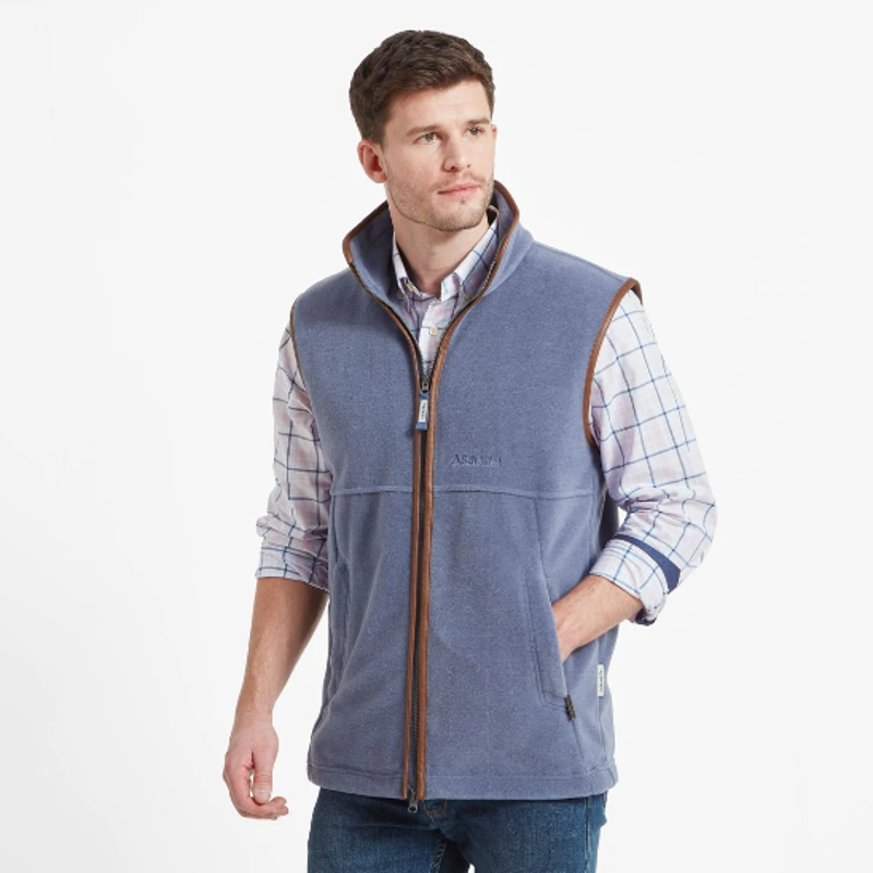 Schoffel Oakham Fleece Gilet Stone Blue-1