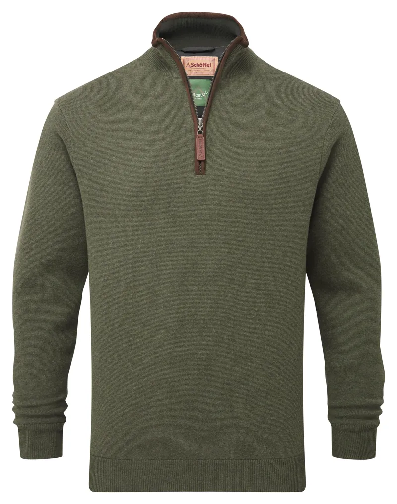 Schoffel Angus Aerobloc 1/4 Zip Woodland