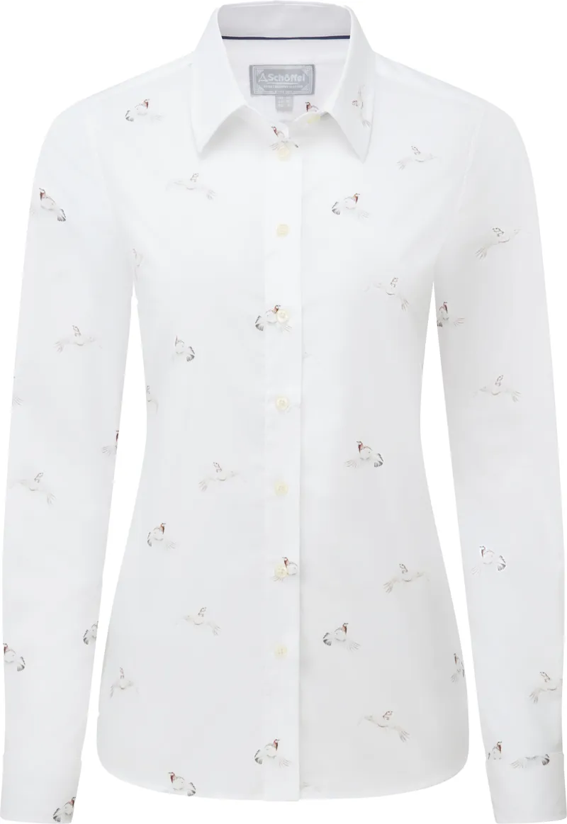 Schoffel Norfolk Shirt Ptarmigan Print