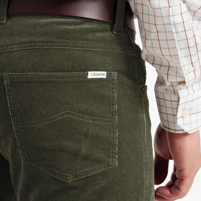 Schoffel Camden Cord Trousers Forest-3