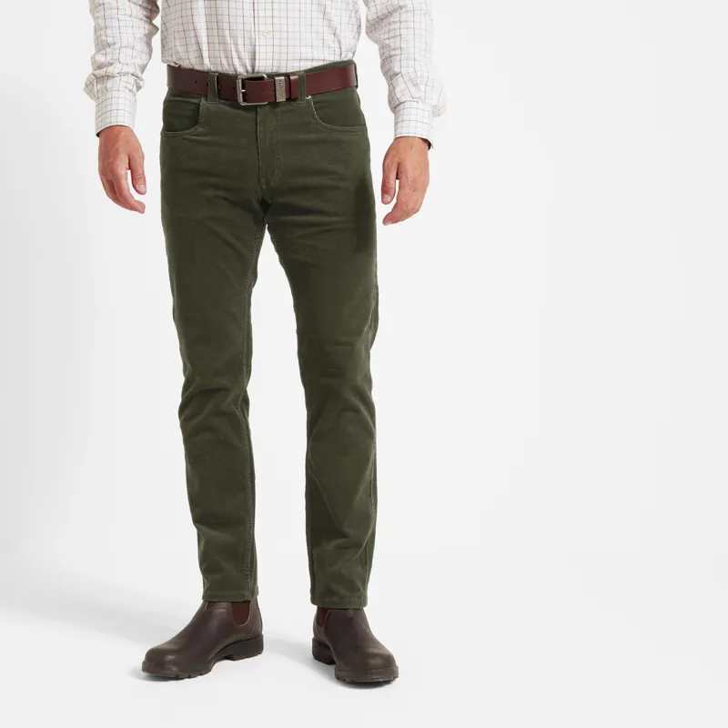 Schoffel Camden Cord Trousers Forest-1