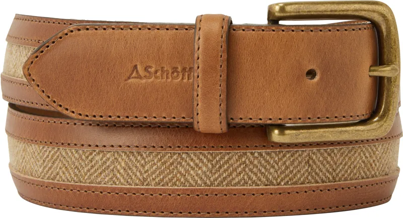 Schoffel Hartington Belt Oak Herringbone