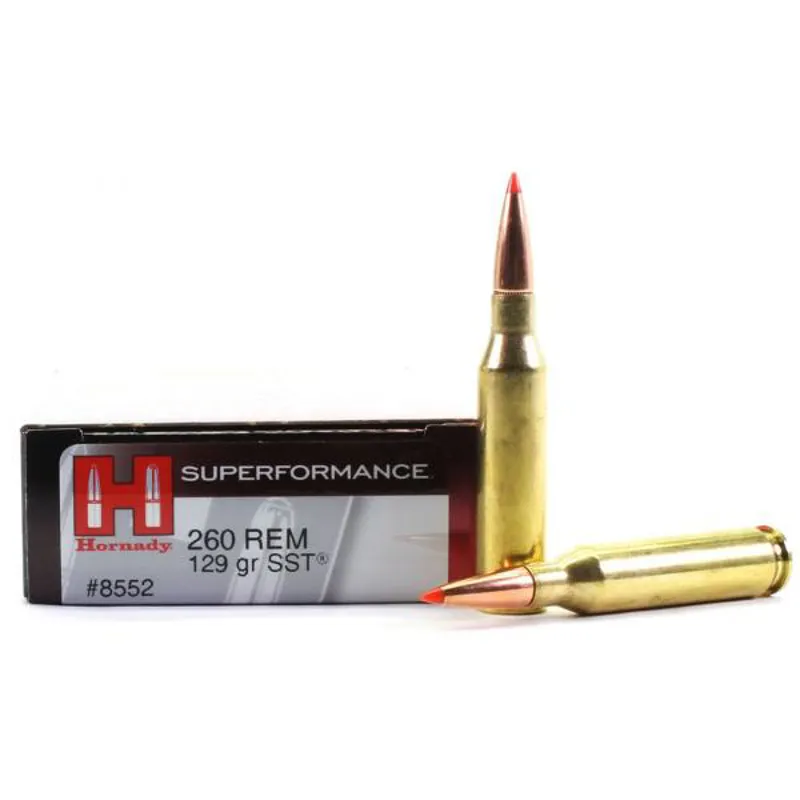 Hornady Superformance 260 Rem 129gr SST
