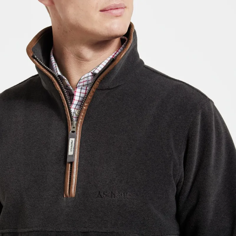 Schoffel Berkeley 1/4 Zip Gunmetal-2