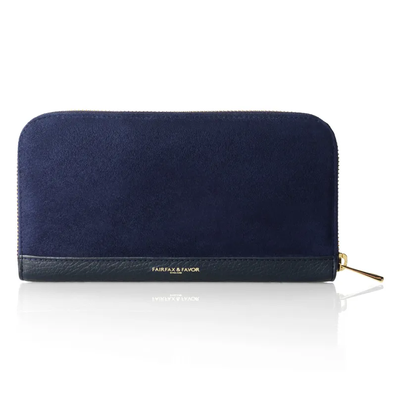 Fairfax and Favor Salisbury Travel Wallet Navy