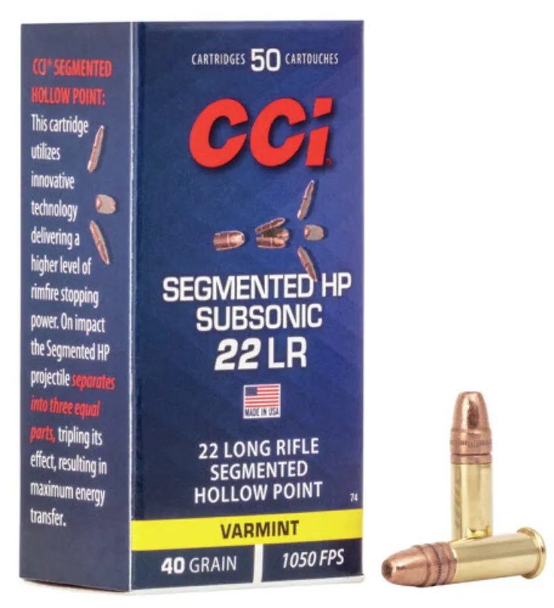 CCI 22 Segmented Hollowpoint Subsonic