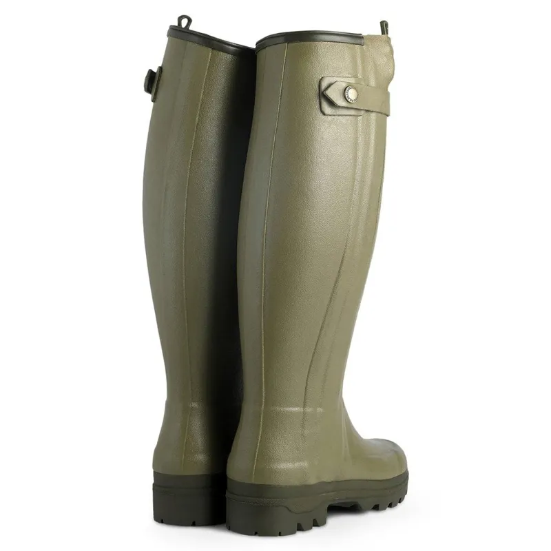 Le Chameau Ladies Chasseur Neoprene Lined Wellingtons Vert Vierzon 38 - 36cm NARROW LEG-1
