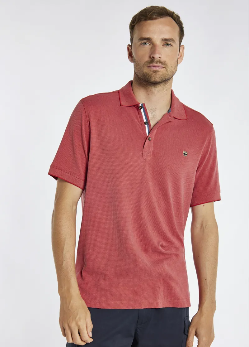 Dubarry Men's Morrison Polo - Nantuck Red-3