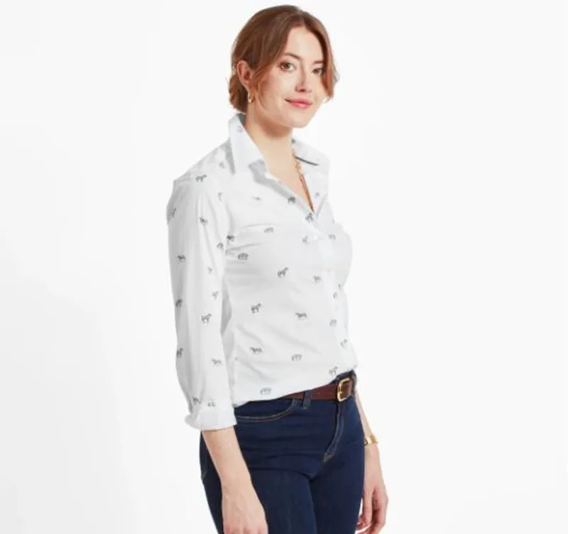 Schoffel Norfolk Shirt - Zebra Print-1
