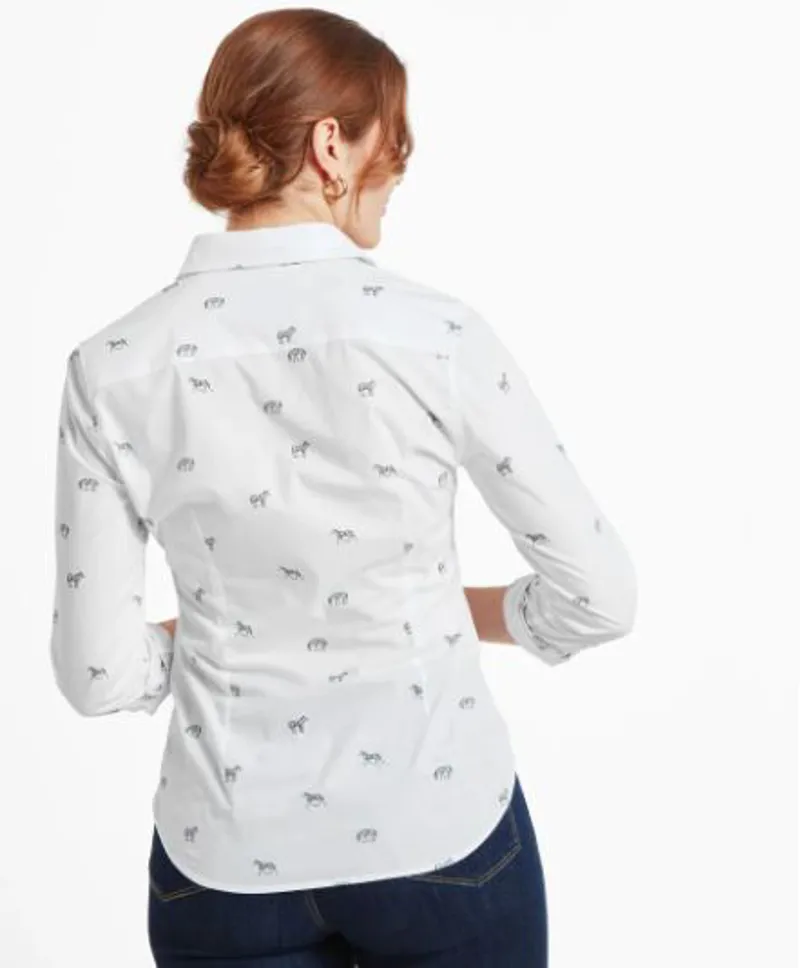 Schoffel Norfolk Shirt - Zebra Print-2