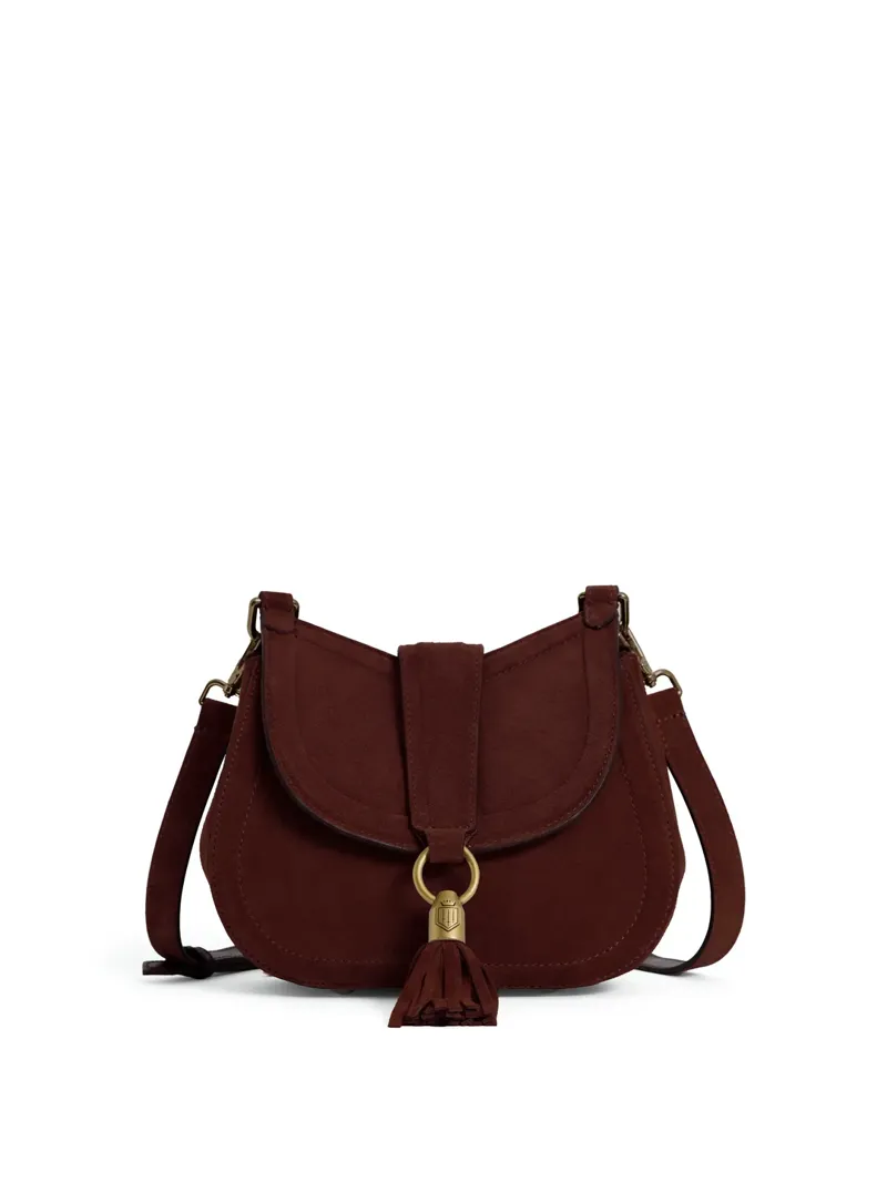 Fairfax and Favor Langham Messenger Bag - Port Suede