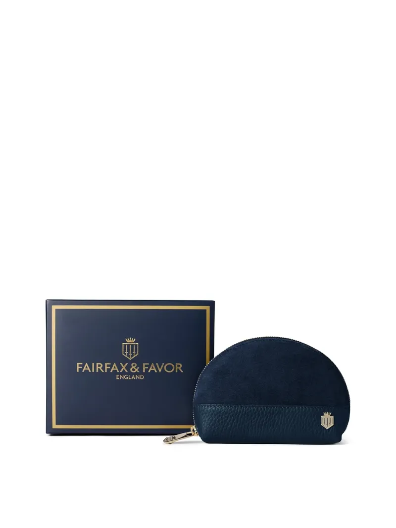 Fairfax and Favor Chiltern Coin Purse -  Teal Suede-1