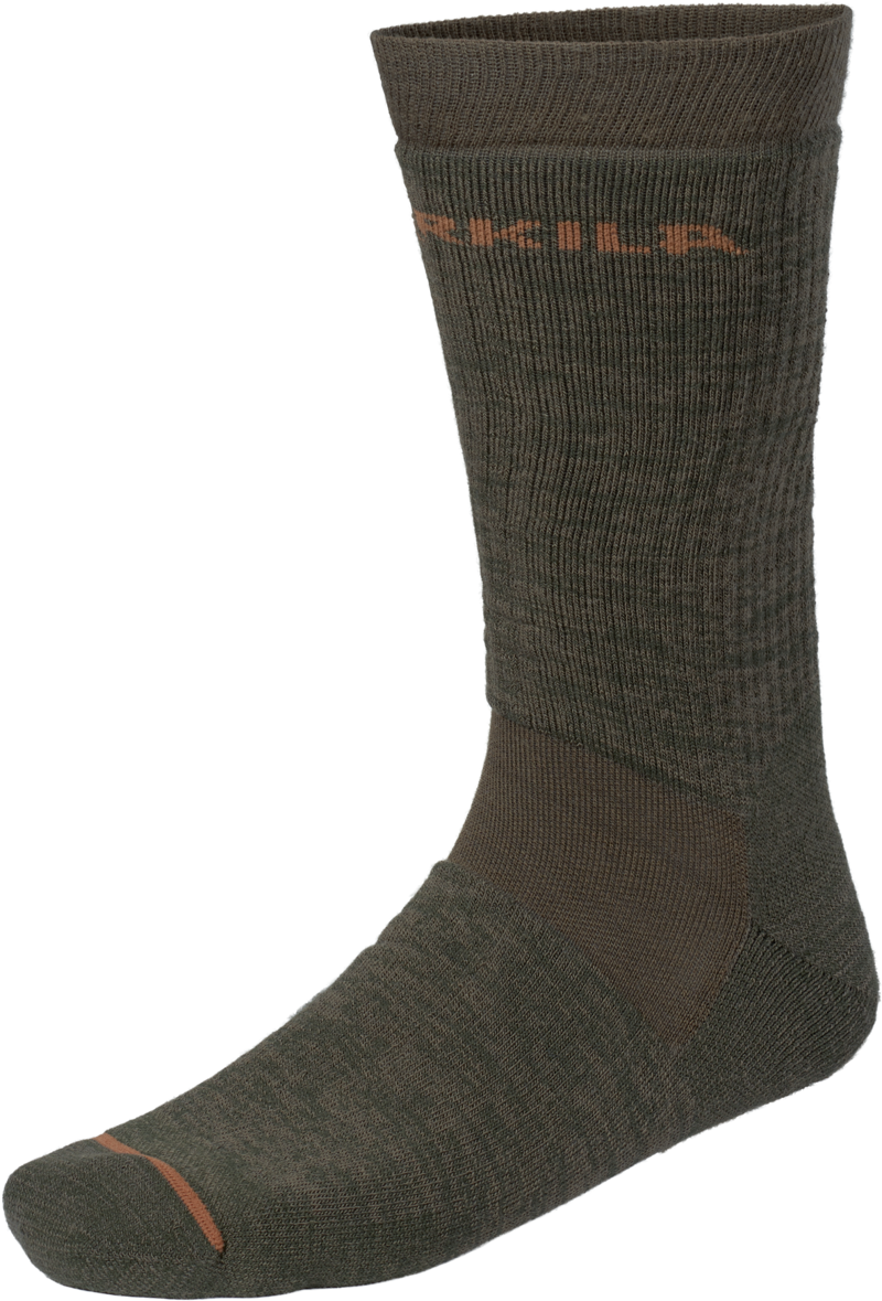 Harkila Pro Hunter 2.0 Short Socks - Willow Green/Shadow Brown