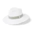 Hicks and Brown Hemley Fedora in White - Aztec