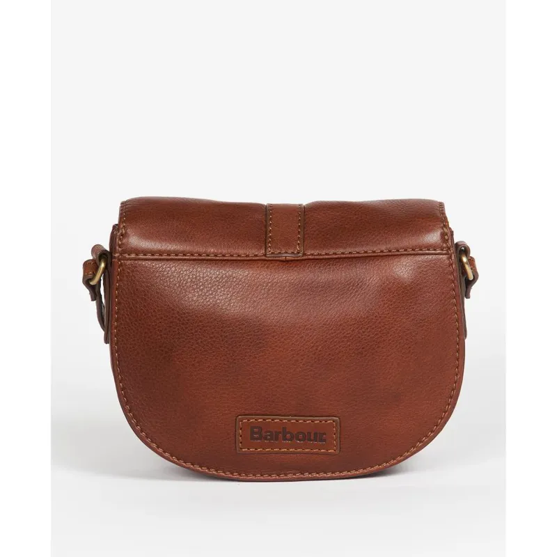 Barbour Laire Leather Saddle Bag - Brown-1