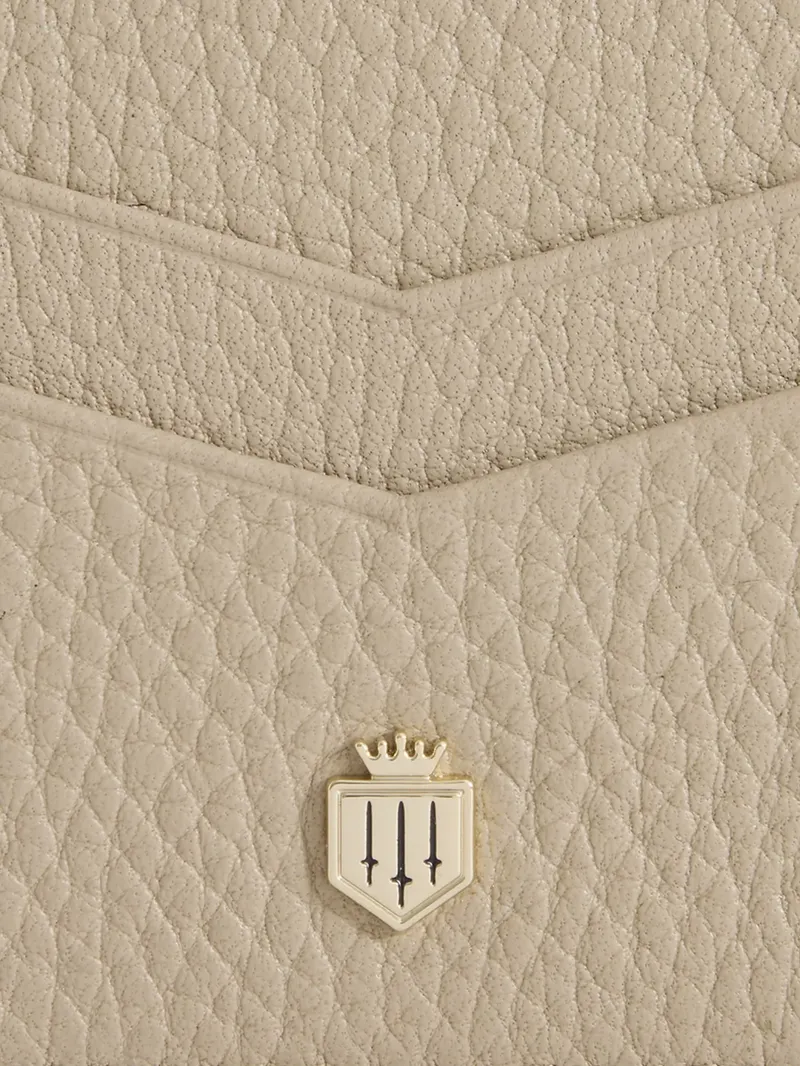 Fairfax and Favor Signature Card Holder - Stone Leather-2