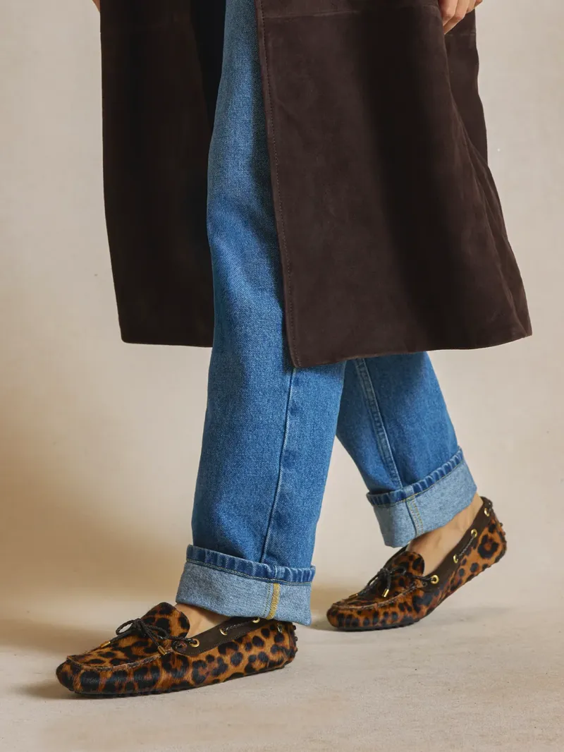 Fairfax and Favor Womens Henley Shoe -  Leopard Haircalf-1