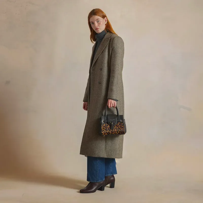 Fairfax and Favor Mini Windsor Handbag Leopard Haircalf-1