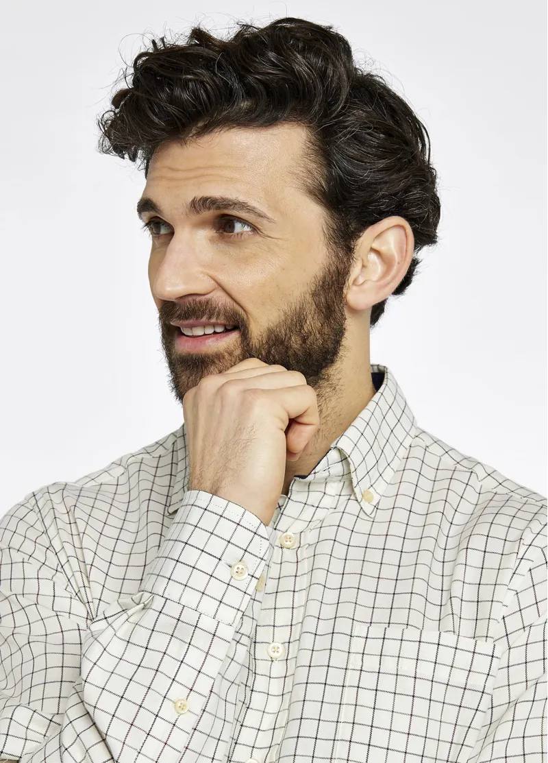Dubarry Hollymount Men's Tattersall Check Shirt - Ox Blood-1