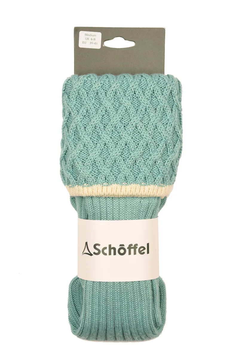 Schoffel Teal Sock Arctic Blue