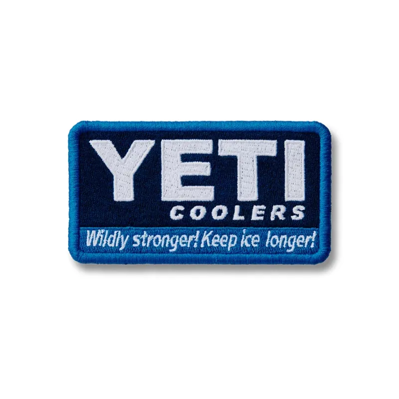 Yeti Wildly Stronger 20 Badge Patch Navy
