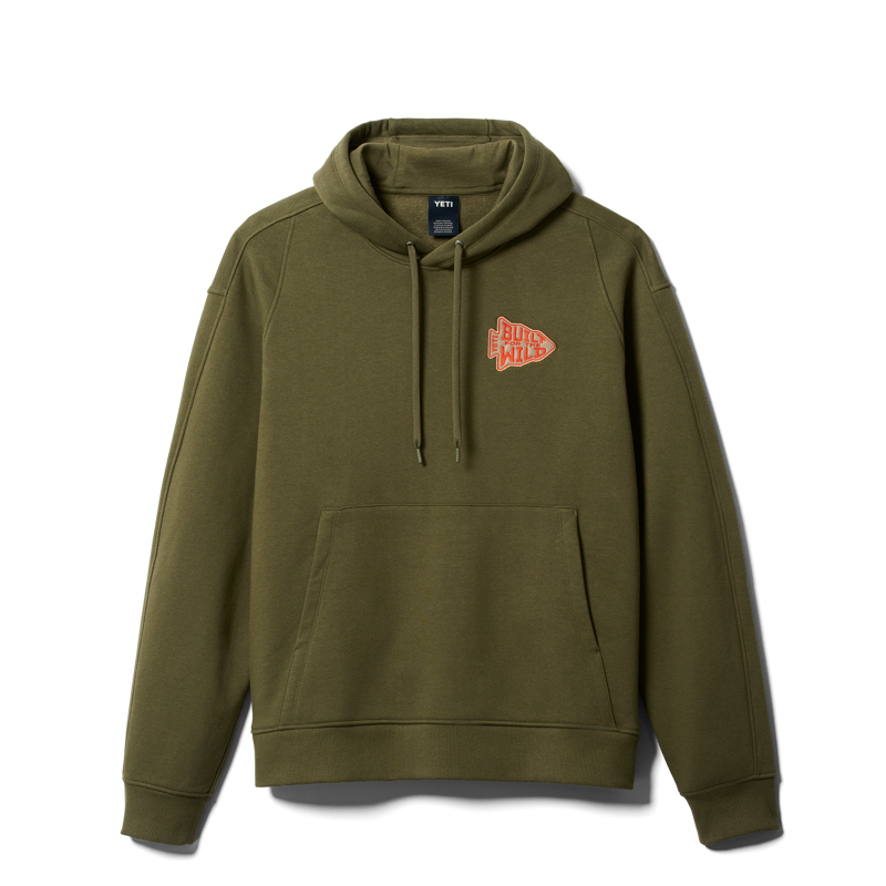 YETI Arrowhead Built for the Wild Pullover Fleece Hoodie -  Olive