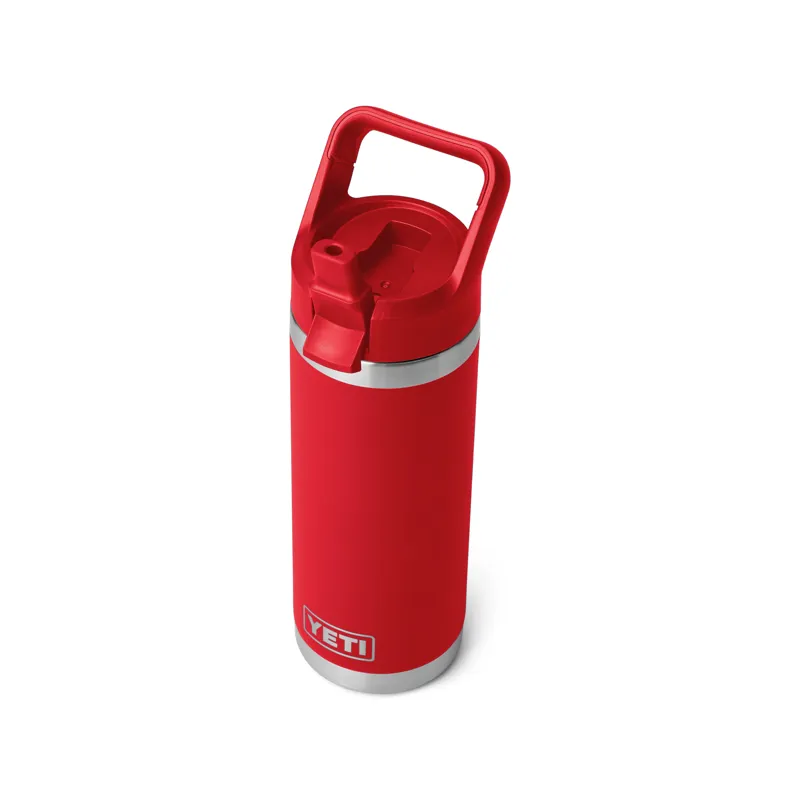 Yeti Rambler 18oz Colour Straw Bottle - Rescue Red-4
