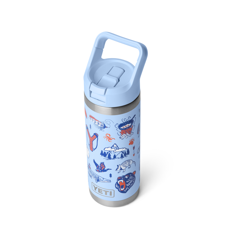 Yeti Rambler 18oz Colour Straw Bottle Big Sky Summer Camp-3
