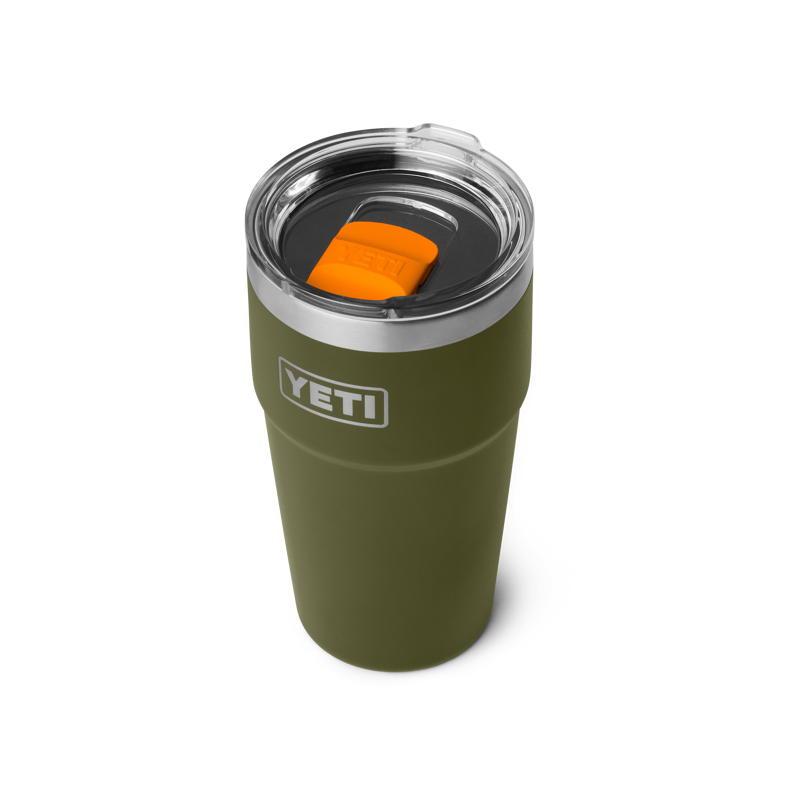 Yeti Rambler 20 oz Stackable Cup - Olive/King Crab-2