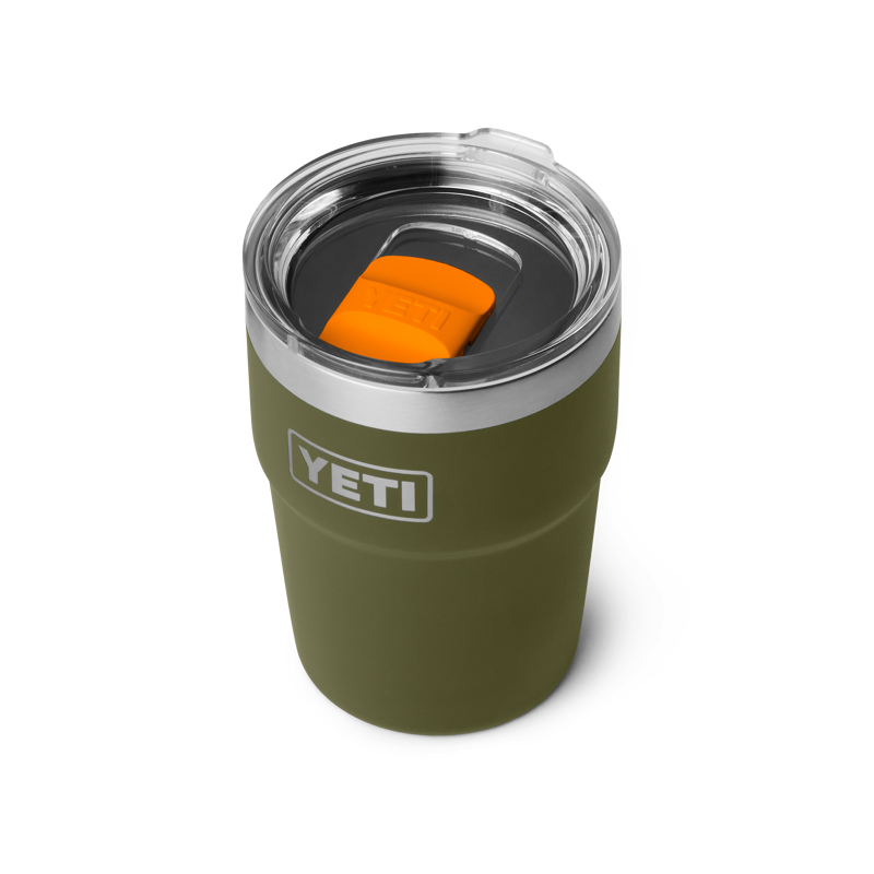 Yeti Rambler 16 oz Stackable Cup - Olive/King Crab-2