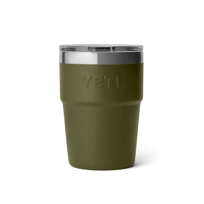 Yeti Rambler 16 oz Stackable Cup - Olive/King Crab-1