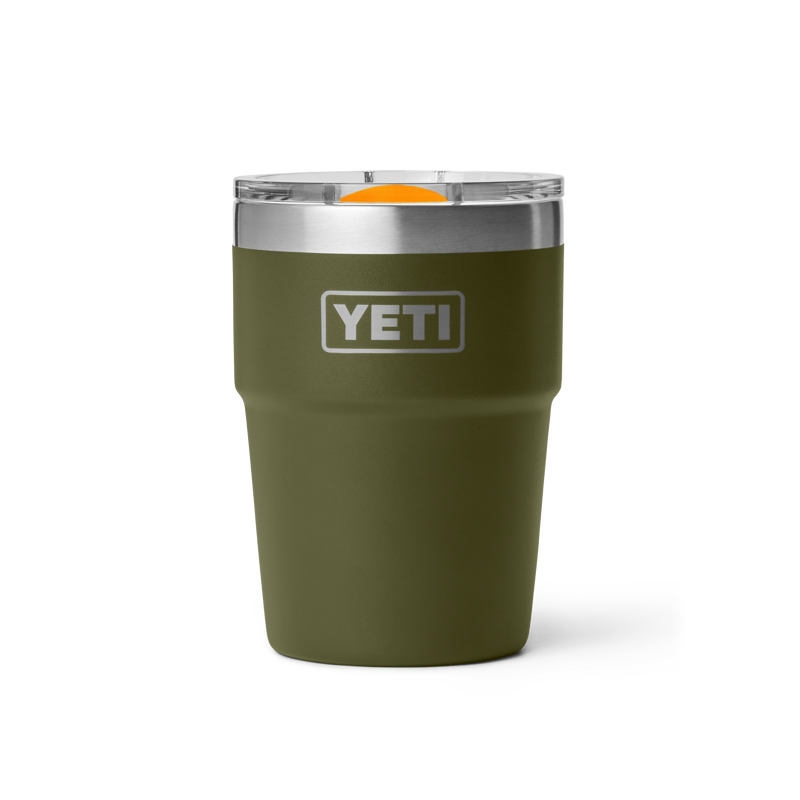 Yeti Rambler 16 oz Stackable Cup - Olive/King Crab
