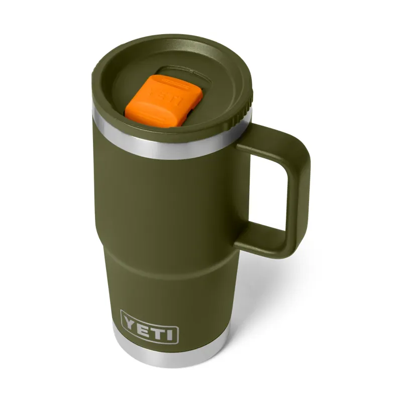 Yeti Rambler 20oz Travel Mug 2.0 - Olive / King Crab-1