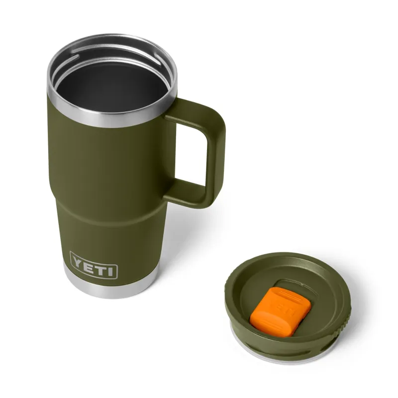 Yeti Rambler 20oz Travel Mug 2.0 - Olive / King Crab-2