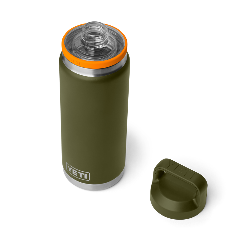 Yeti Rambler 26 oz Chug Bottle - Olive/King Crab-3