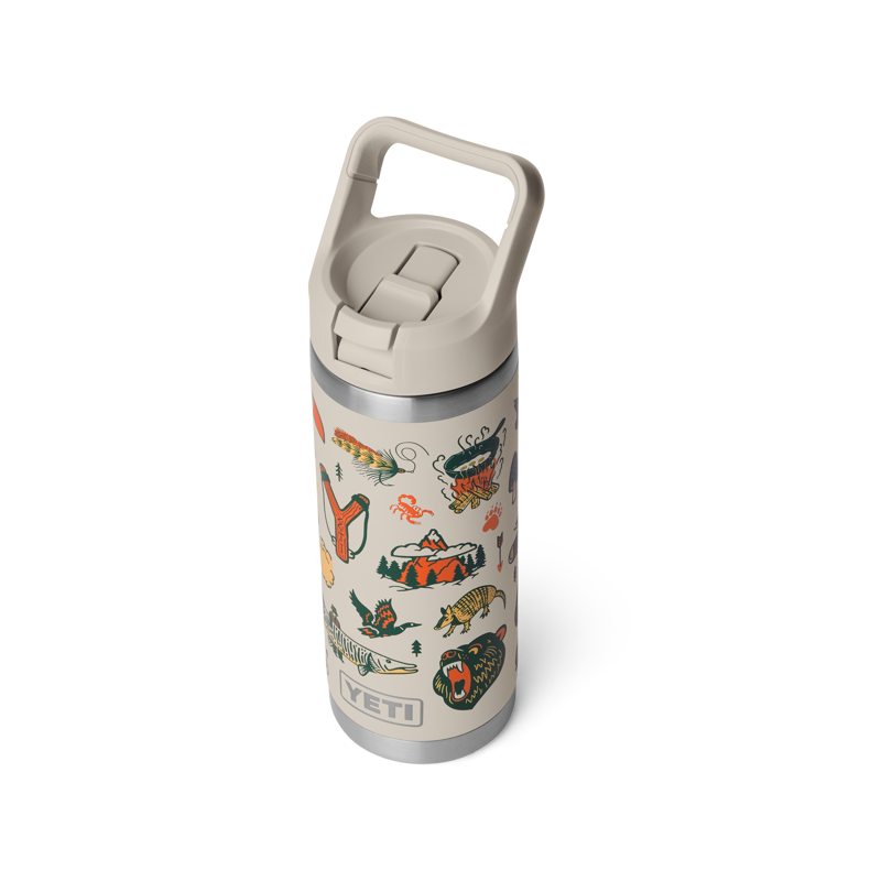 Yeti Rambler 18oz Colour Straw Bottle Cape Summer Camp-3