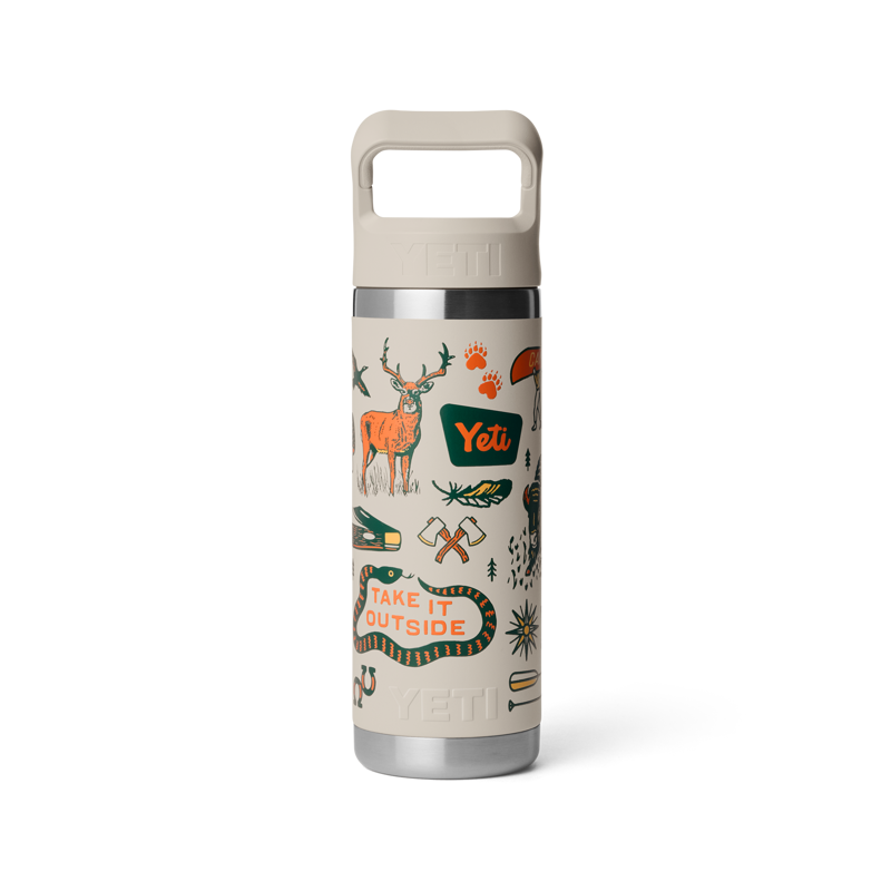 Yeti Rambler 18oz Colour Straw Bottle Cape Summer Camp-1
