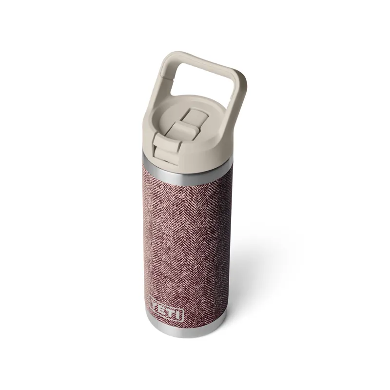 Yeti Rambler 18oz Colour Straw Bottle - Riverhead Red-2