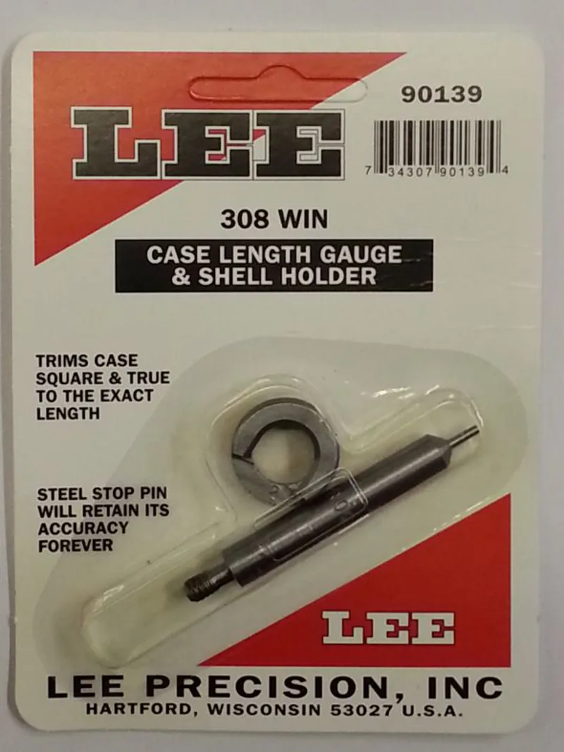 Lee 308 WIN Case Length Gauge and shell holder