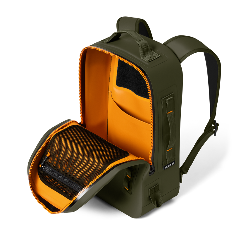 Yeti Panga Submersible Backpack 28 - Olive/King Crab Orange-3