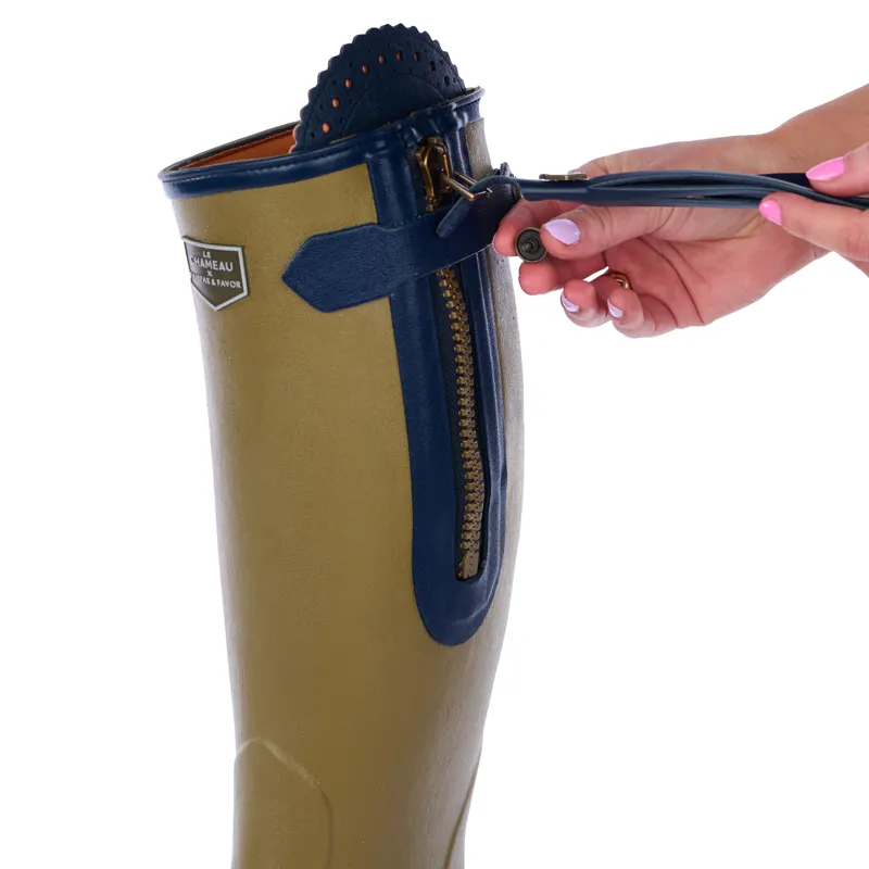 Le Chameau X Fairfax and Favor L'Alliance Neo Wellington Reg Vert Vierzon-3