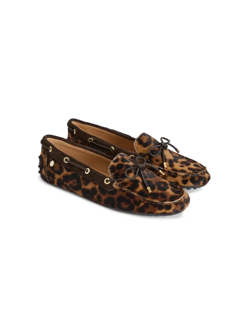 Fairfax and Favor Womens Henley Shoe -  Leopard Haircalf-2