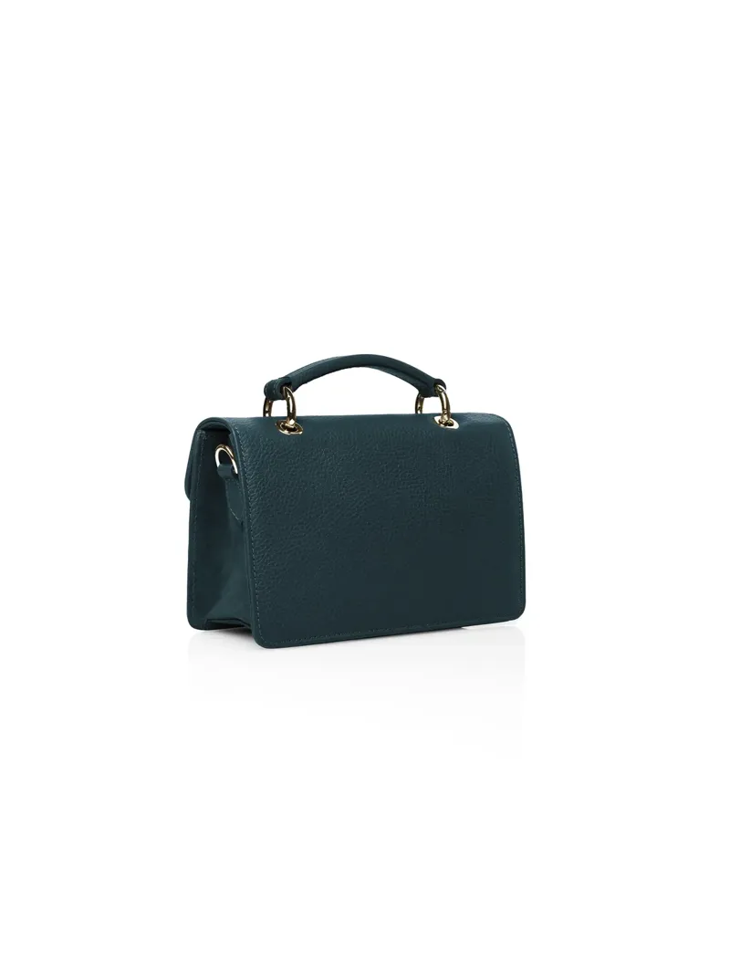 Fairfax and Favor Loxley Mini Cross Body Bag -  Teal Suede-2