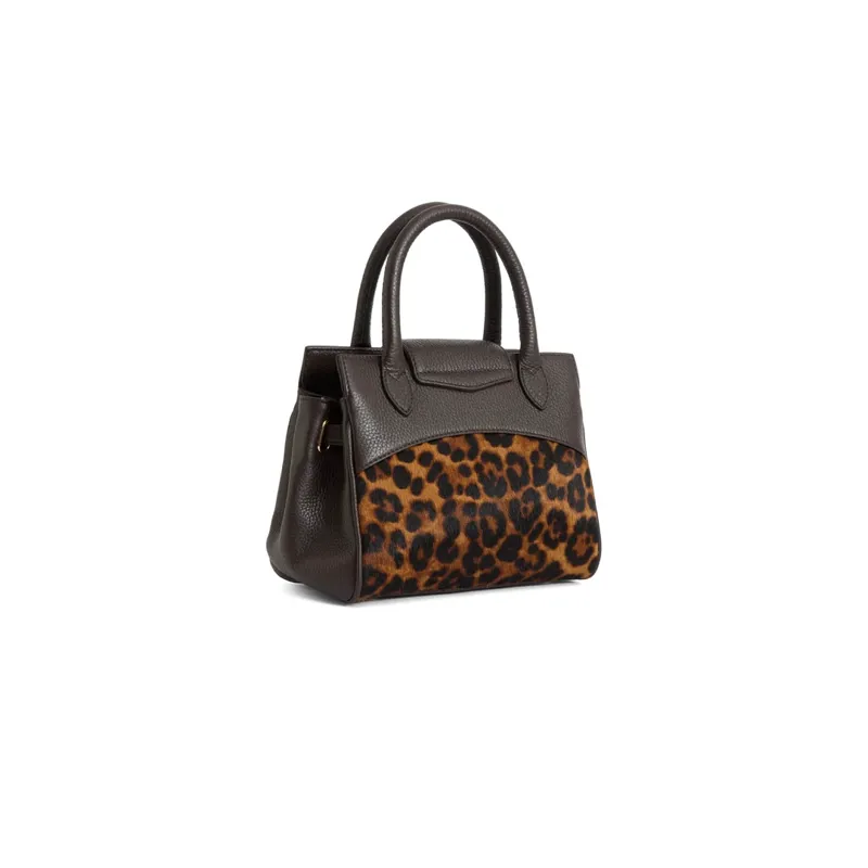 Fairfax and Favor Mini Windsor Handbag Leopard Haircalf-2