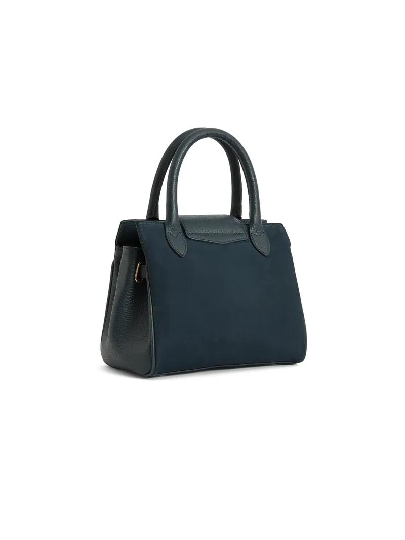 Fairfax and Favor Mini Windsor Handbag - Teal Suede-2