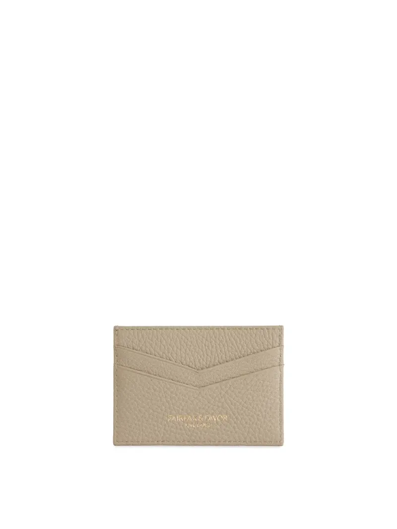 Fairfax and Favor Signature Card Holder - Stone Leather-3