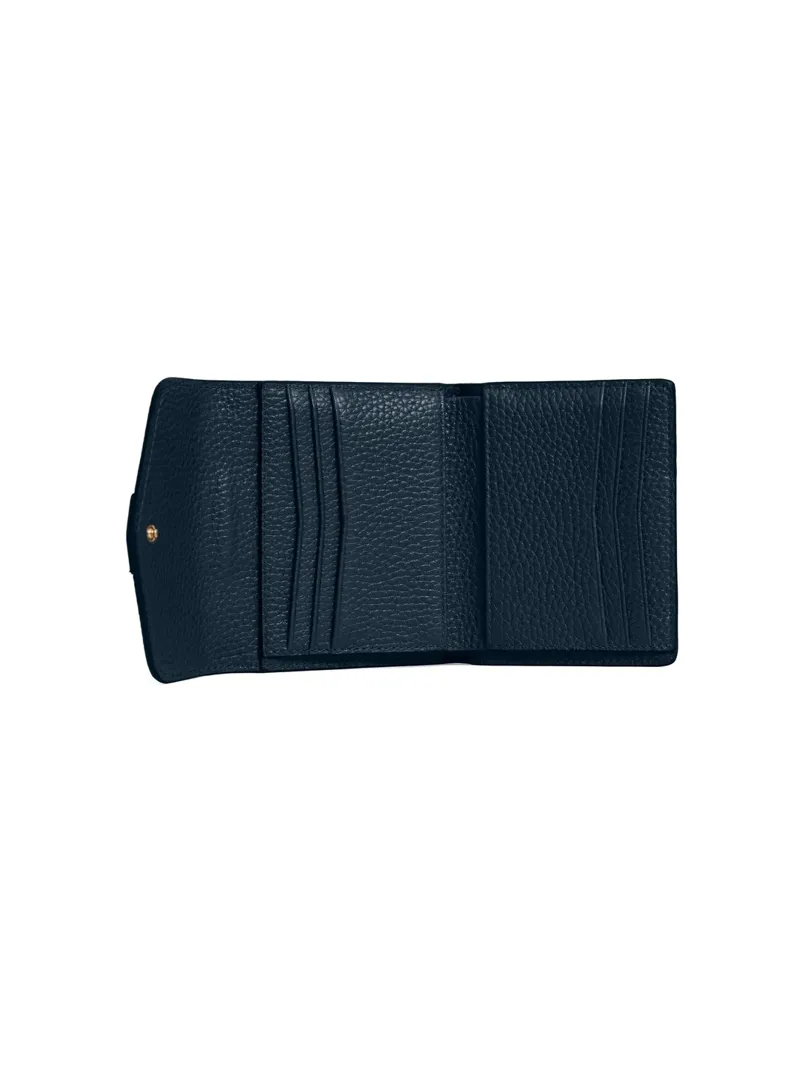 Fairfax and Favor Langford Button Purse - Teal Leather-3