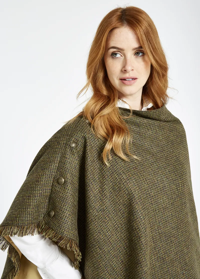 Dubarry Hazelwood Poncho - Heath-3