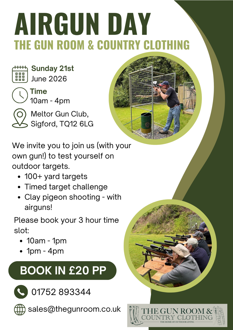 The Gun Room Air Gun Day 10am - 1pm - Meltor 