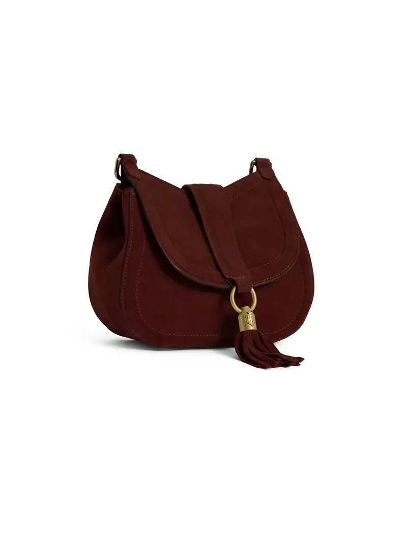 Fairfax and Favor Langham Messenger Bag - Port Suede-2